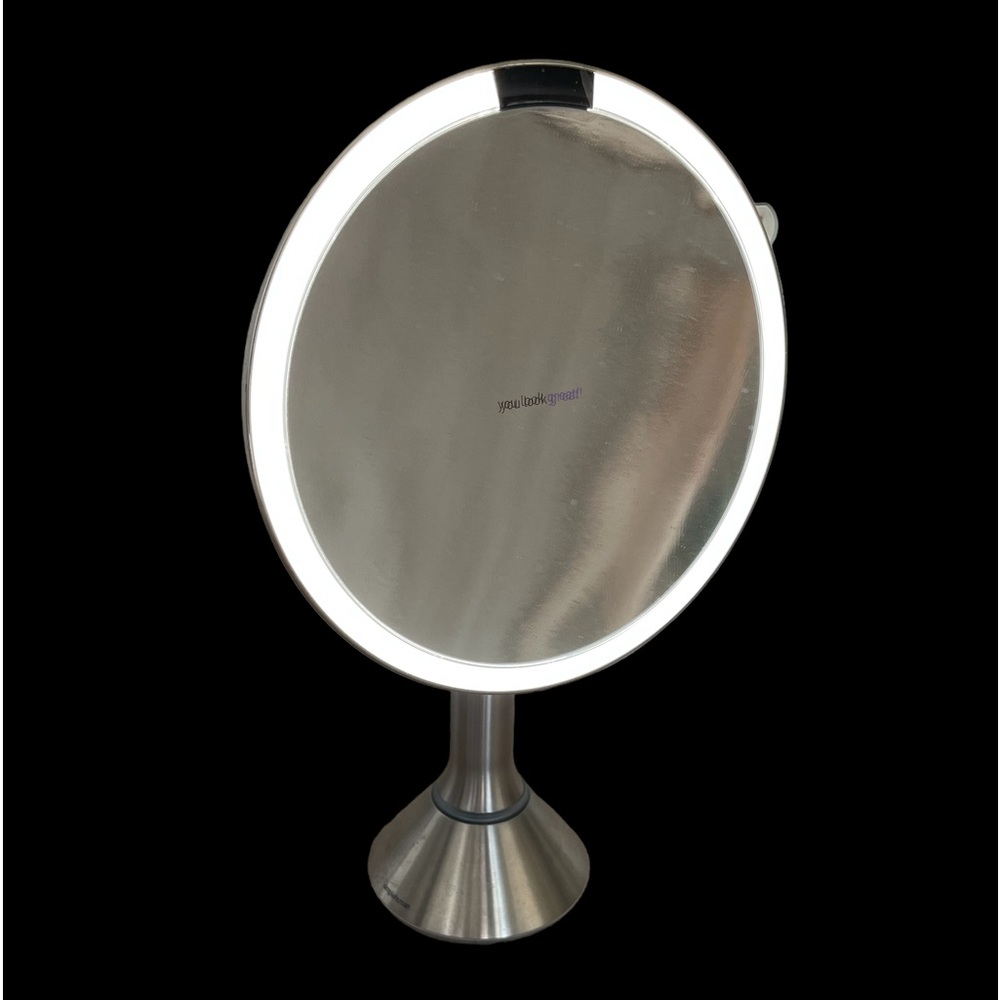 Simple Human Vanity LED Light Sensor Mirror